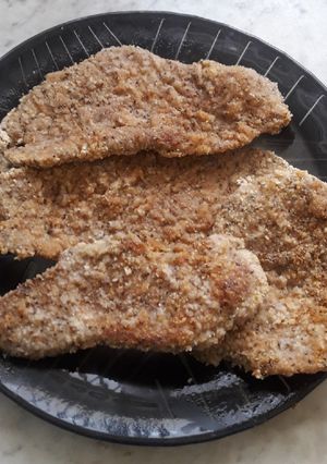 Una foto de Milanesas caseras con chía