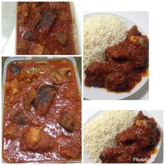 A picture of Tomatoes stew.