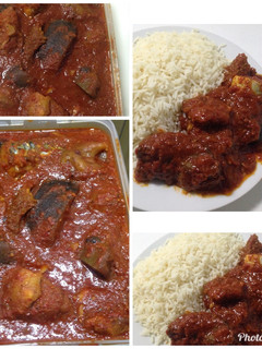 A picture of Tomatoes stew.