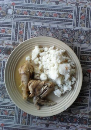 A picture of Organic chicken stew.