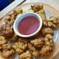 A picture of Mustard chicken Bites.