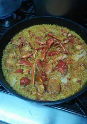 Una foto de Arroz con bogavante