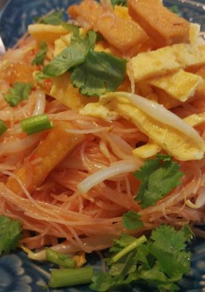 รูปของ ผัดหมี่แดง(มังสวิรัติ)#อาหารไทยง่ายๆ