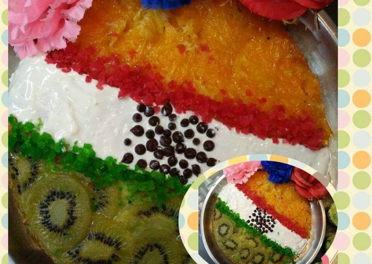 Orange and Kiwi Upside Down Cake