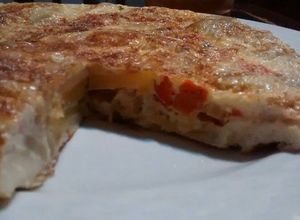 Una foto de Tortilla española con chistorra