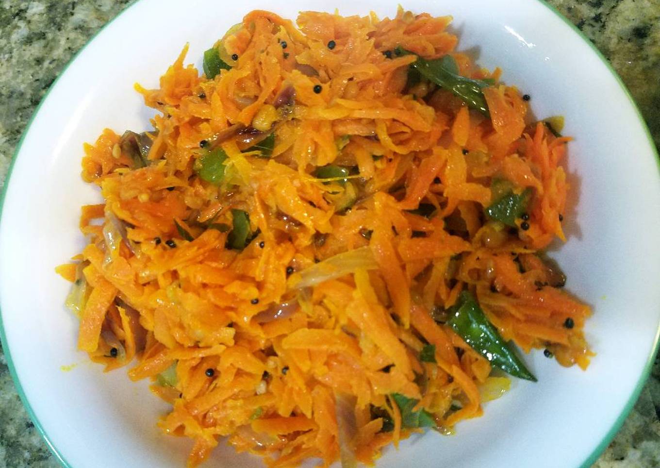 Carrot & capsicum stir fry