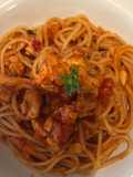 Spaghetti al ragù di pesce spada