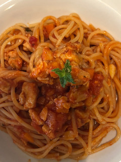 Foto di Spaghetti al ragù di pesce spada