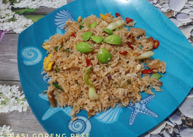 Resep Fried rice with pete 😁 Menggugah Selera