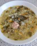Зелёный борщ из щавеля