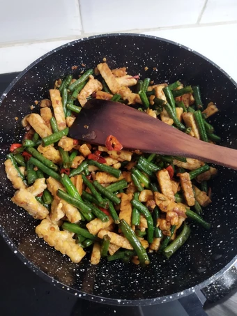 Cara Mudah Membuat Resep Tumis Kacang Panjang Tempe Pedas yang  Bikin Ketagihan Anti Ribet, Bisa Manjain Lidah