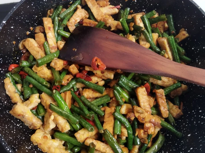 Cara Mudah Membuat Resep Tumis Kacang Panjang Tempe Pedas yang  Bikin Ketagihan Anti Ribet, Bisa Manjain Lidah