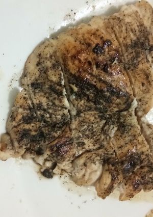 Foto resep Menu diet : ayam panggang (teflon)