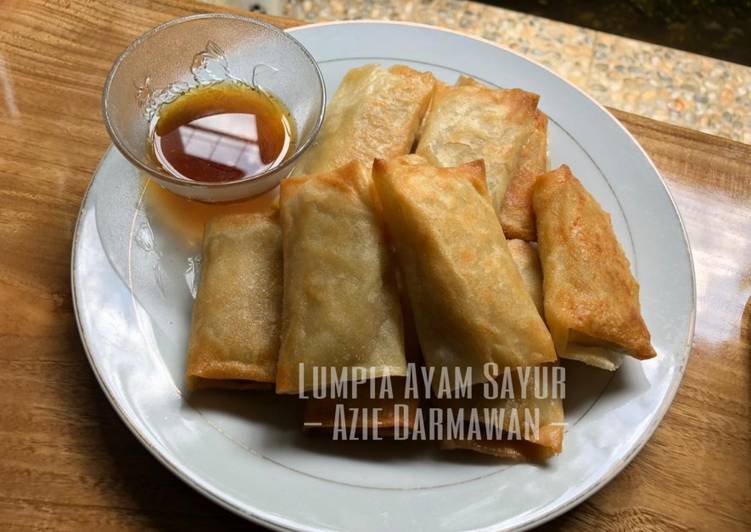 Resep Lumpia Ayam Sayur, Lezat Sekali
