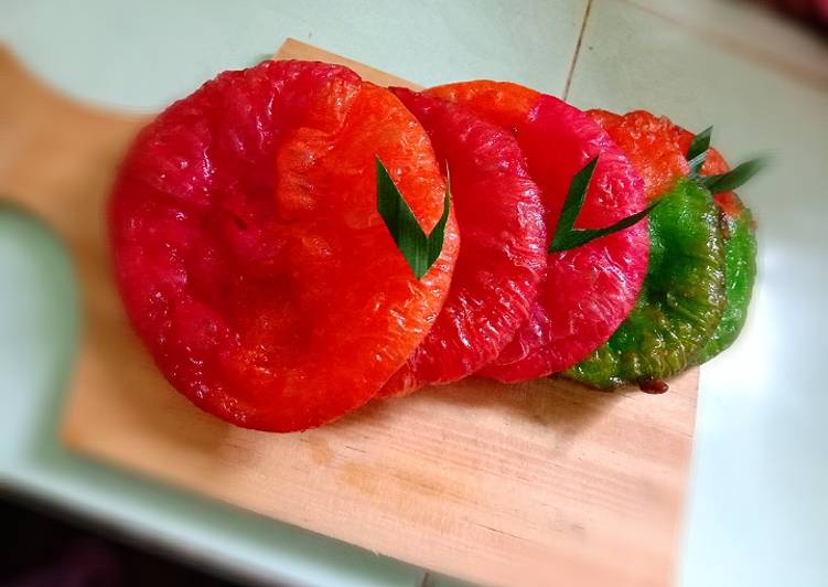 resep cara buat Kue cucur warna warni