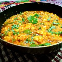 A picture of Corn paneer masala.