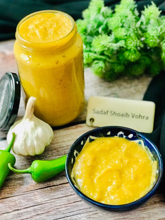 A picture of Sweet & sour Raw mango Chutney.