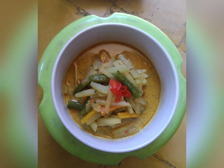 Easy Steps Make Recipes Lodeh labu siam the Can Spoil the Tongue Really Delicious.