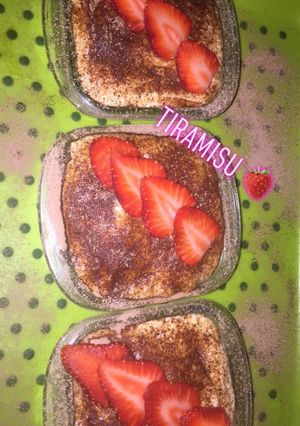 Une photo de 🍓Tiramisu fraises 🍓