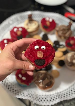 Foto principal de Magdalenas barrio Sésamo: Elmo y el Monstruo de las Galletas