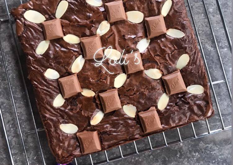 Cadburry Almond Fudge Brownies