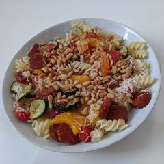 A picture of Mediterranean Vegetable Pasta.