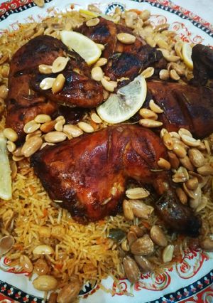 صورة لوصفة كبسه بالدجاج