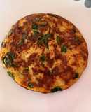 Tortilla de fideos y huevo