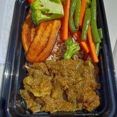 A picture of Curried goat.