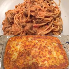 Creamy Baked Spaghetti A picture of Creamy Baked Spaghetti.