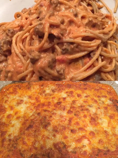 A picture of Creamy Baked Spaghetti.