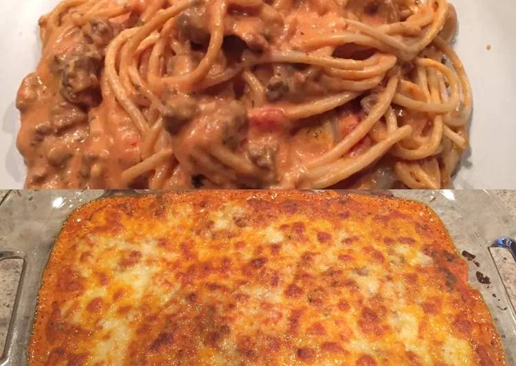 Easiest Way to Make Any-night-of-the-week Creamy Baked Spaghetti