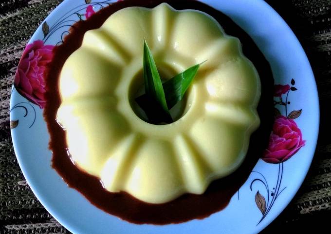 Puding Jagung Vla Coklat