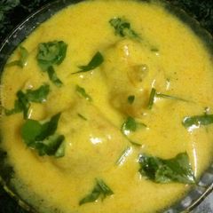 Methi pakore kadi A picture of Methi pakore kadi.