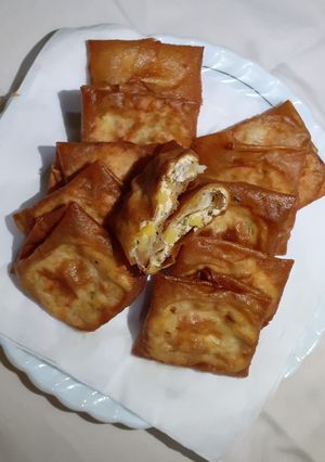 Foto resep Martabak mini kulit pangsit bumbu simpel