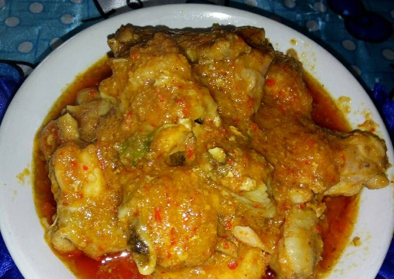 Balado Ayam sambal pedas manis mantaaaappp pedasnya 😁😁😁