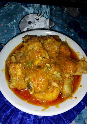 Foto resep Balado Ayam sambal pedas manis mantaaaappp pedasnya 😁😁😁