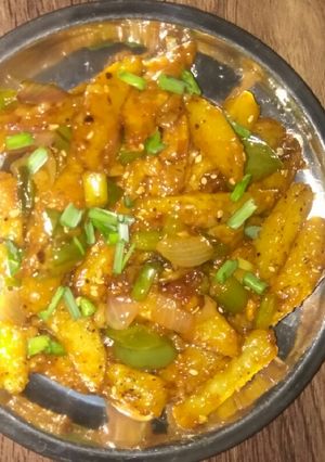 हनी चिली पोटैटो (honey chilli potato recipe in Hindi) रेसिपी मुख्य फोटो