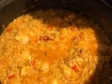 Arroz al azafrán con pollo
