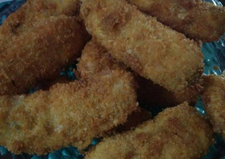 Cara Gampang Menyiapkan Pisang goreng panir Anti Gagal