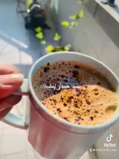 A picture of Hand Beaten Nutella fluffy Coffee.