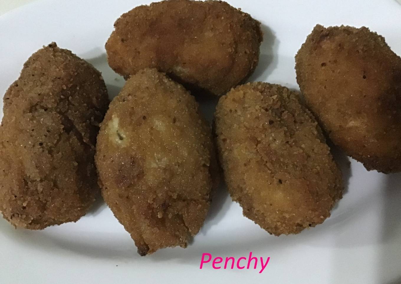 Croquetas de pollo en cocotte con su jugo