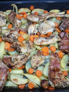Una foto de Conejo al horno