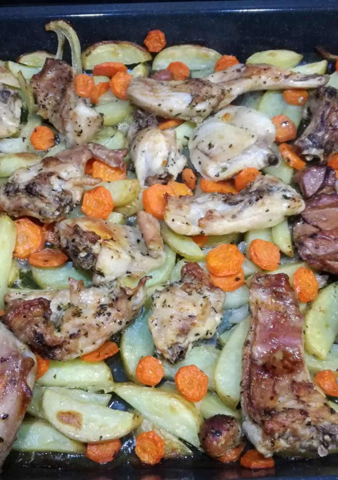 Una foto de Conejo al horno