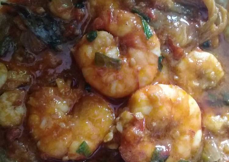 Udang Lobster kupas saos tiram