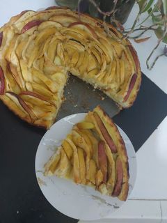 صورة لوصفة تورتة التفاح 🍏🍎