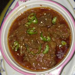 A picture of Bhoona Ghosht.