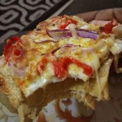 Bread pizza A picture of Bread pizza.