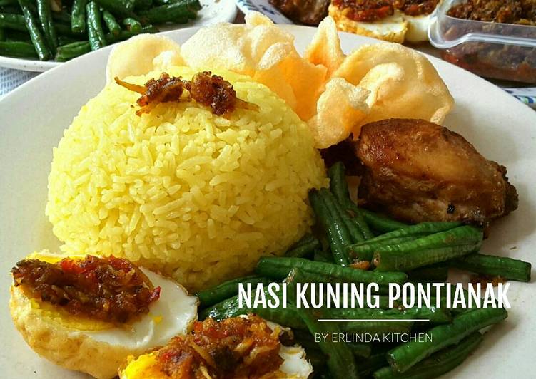 Resep Nasi Kuning Pontianak event sarapan #day1 Anti Gagal