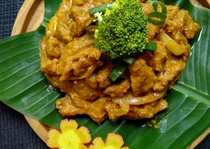 Rendang Imitasi (Daging Bumbu Lapis)